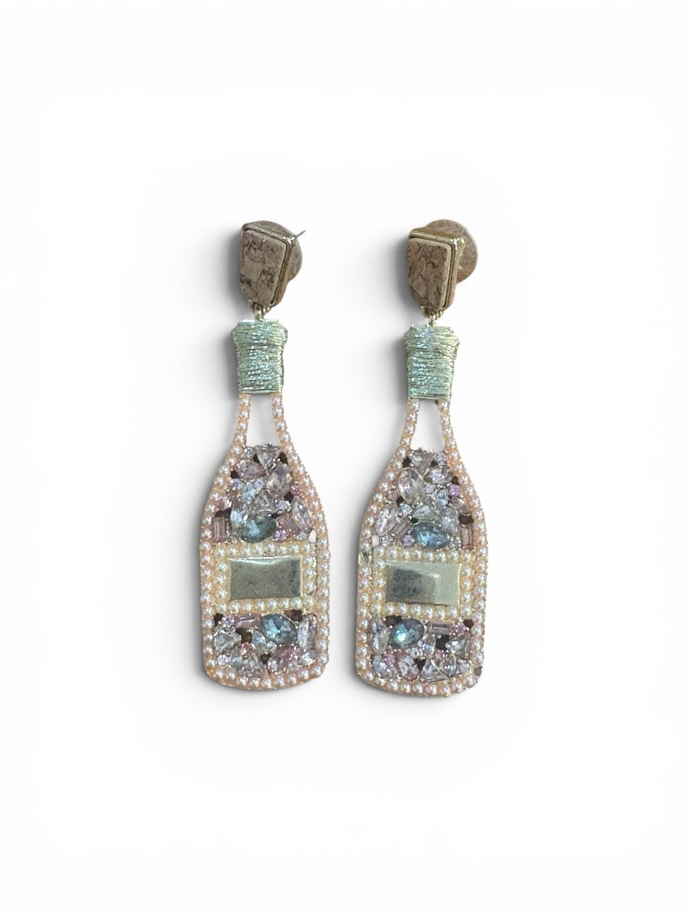 BaubleBar Champagne Bottle Drop Earrings